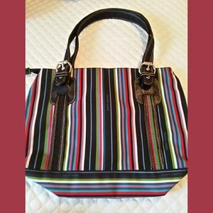 Franco Sarto Striped Shoulder Bag
